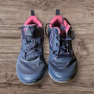 Vionic Women's 335 Miles Sneakers USA 7  EU 38 Blue Pink Walking Shoe Mesh‎